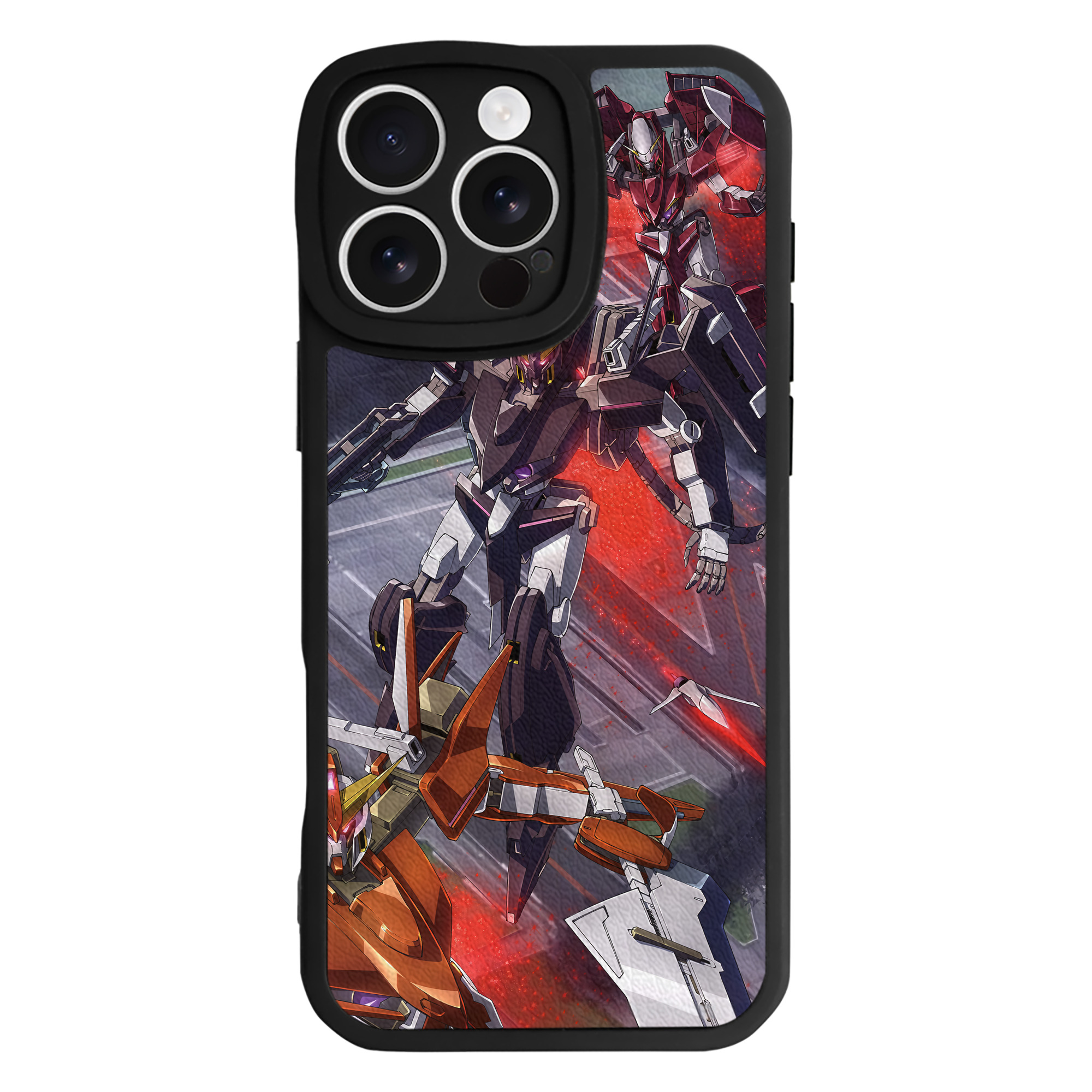 （画像用） 機動戦士ガンダム Mobile Suit Gundam 【iPhone 16シリーズ対応】シリコンスマホケース（レザー調） 材質：シリコン